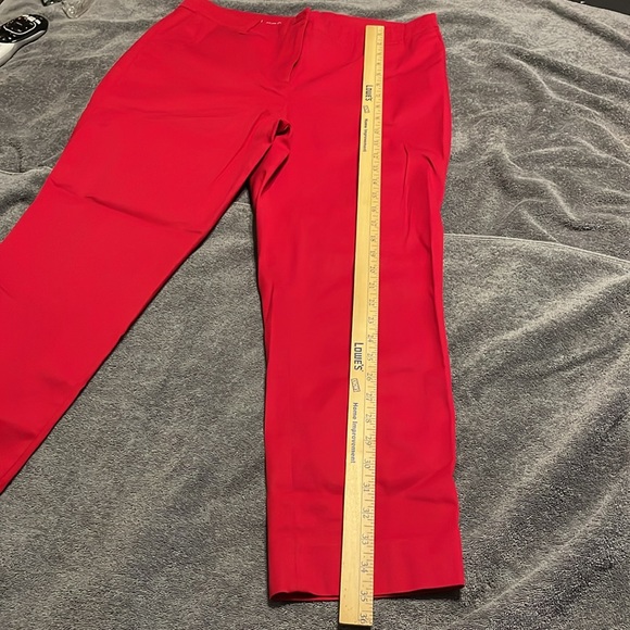 Talbots Women’s Red Slim Crop Pants NWOT, size 10. Also have same in PLUM color - Picture 8 of 10